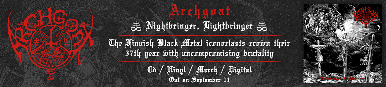 Debemur Morti sitesindeki Archgoat 2026 afişi