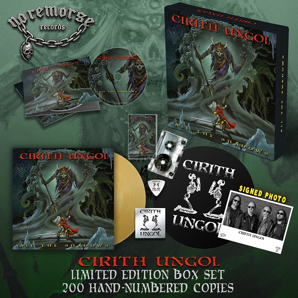 200 adetlik numaralı deluxe kutu set maketi: altın plak, digipak CD, kaset, imzalı fotoğraf, poster, slipmat